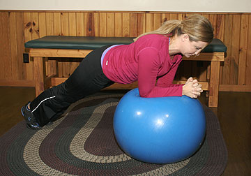 Stir the Pot Core Strength Ball Plank