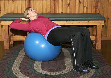 Exercise Ball Crunches